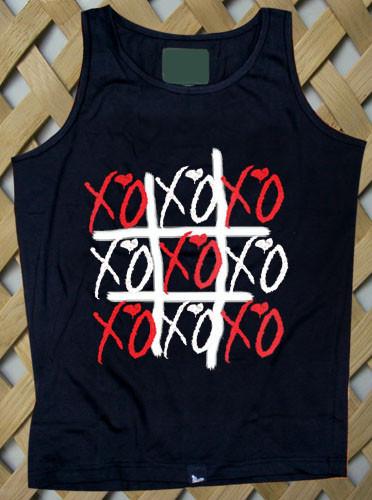 Red White Tic tac toe Trust Issues Tank top