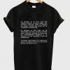 The materials of my body T shirt