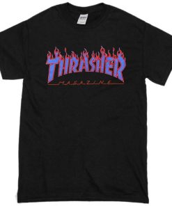 Thrasher Magazine Blue Flames Tshirt
