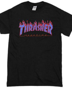 Thrasher Magazine Blue Flames Tshirt