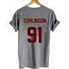 Tomlinson 91 Louis Tomlinson back tshirt
