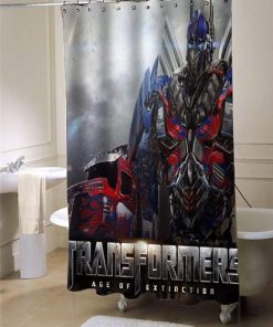 Transformers Age of Extinction Latest shower curtain customized design for home decor