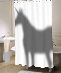Unicorn In The Shower Curtain Shadow shower curtain
