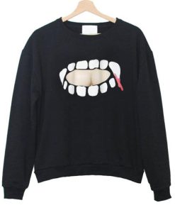 Vampire Fangs Sweatshirt