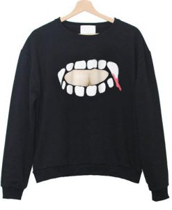 Vampire Fangs Sweatshirt