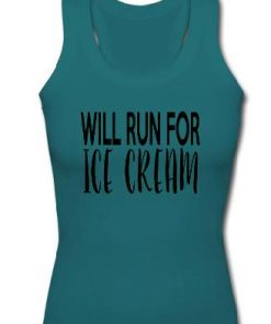 Will run for ice cream tanktop