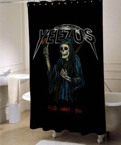 Yeezus Kanye west shower curtain customized design for home decor