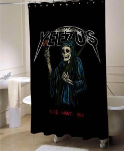 Yeezus Kanye west shower curtain customized design for home decor