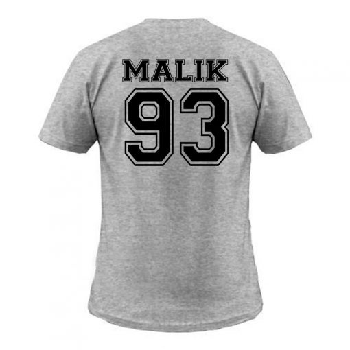 Zayn Malik 93  T shirt BACK