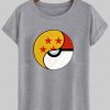 a black dragon ball pokemon crossover shirt