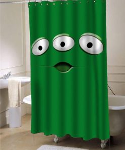 alien monster shower curtain customized design for home decor
