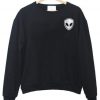 alien pocket black sweatshirt