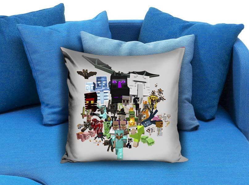 All Character Minecraft Pillow Case Kendrablanca