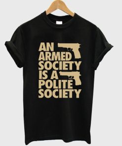 an armed T shirt