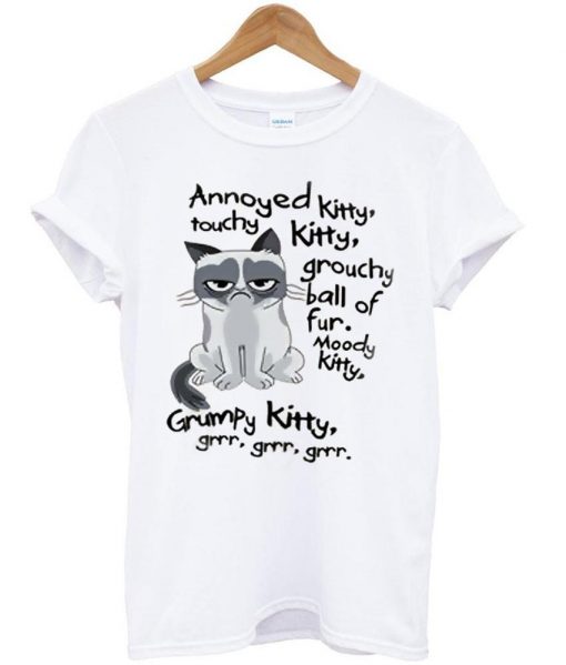 annoyed kitty T shirt