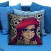 ariel little mermaid disney skull Pillow case