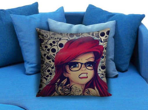 ariel little mermaid disney skull Pillow case