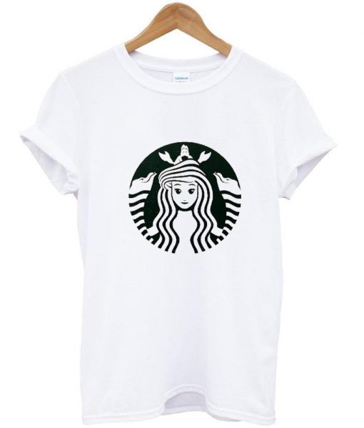 ariel mermaid starbucks tshirt