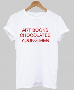 art books chocolates young men T shirt