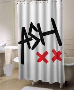 ash signature shower curtain customized design for home decor