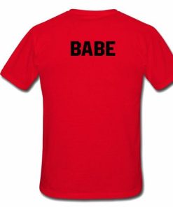 babe tshirt back