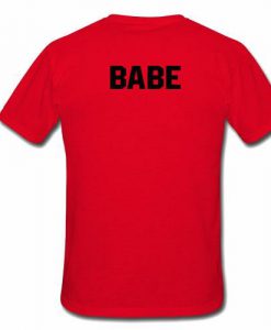 babe tshirt back