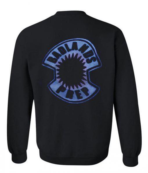 badlands prep sweatshirt back