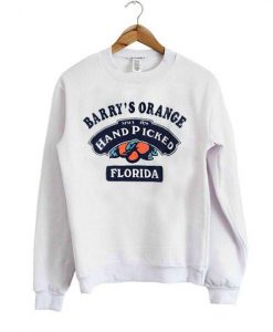 barry s orange sweatshirt