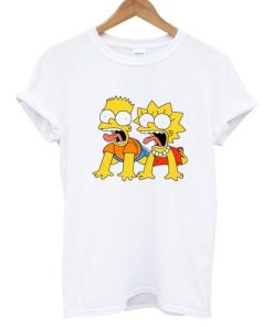 bart and lisa simpson scream Tshirt