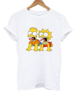 bart and lisa simpson scream Tshirt