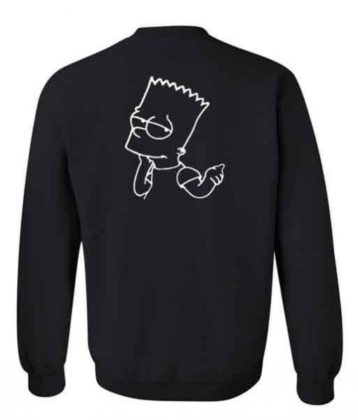 bart simpson sweatshirt back