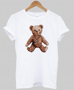 bear with gold chain T shirt