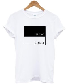 black and white shirt