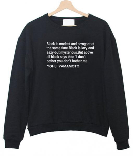 black is modest sweatshirt