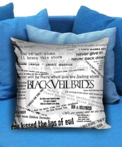 black veil brides collage derocative Pillow case