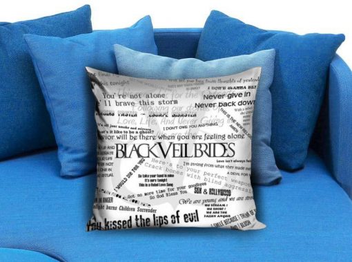 black veil brides collage derocative Pillow case