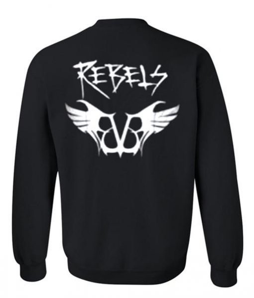 black veil brides rebels sweatshirt back