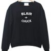 blair and chuck sweatshirt