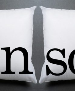 bon soir Pillow case couple pillow case