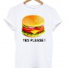 burger tee yes tshirt