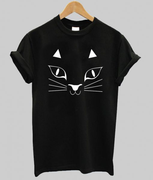 cat face tshirt