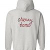 cherry bomb hoodie back