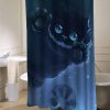 cheshire cat shower curtain customized design for home decor