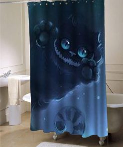 cheshire cat shower curtain customized design for home decor