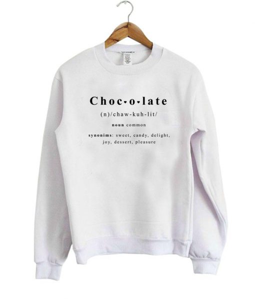 chocolate sweatshirt