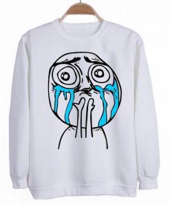 crying sweatshirt