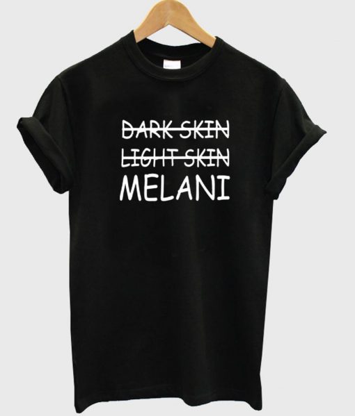 dark skin light tshirt