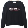 dear santa sweatshirt