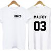 draco  malfoy two side tshirt