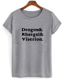 drogon and rhaegal and viserion T shirt